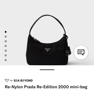 Prada Black Re-Edition 2000 Mini Bag